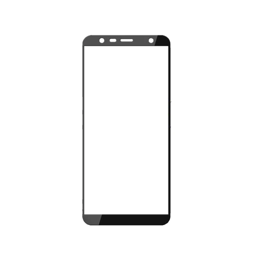 Черный 2 шт Для samsung J4 Plus полное покрытие из закаленного стекла для samsung Galaxy J4 Plus J4+ Защитное стекло для экрана - Цвет: Черный