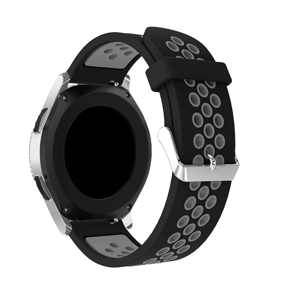 Ремешок силиконовый для Samsung Gear S3 Frontier/Classic 22 мм сменный Браслет наручных часов