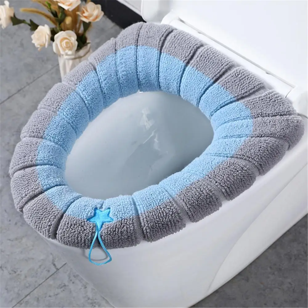 

Soft Pad Seat Cover 2Pcs Universal Washable Thick Toilet Home Hotel Closestool