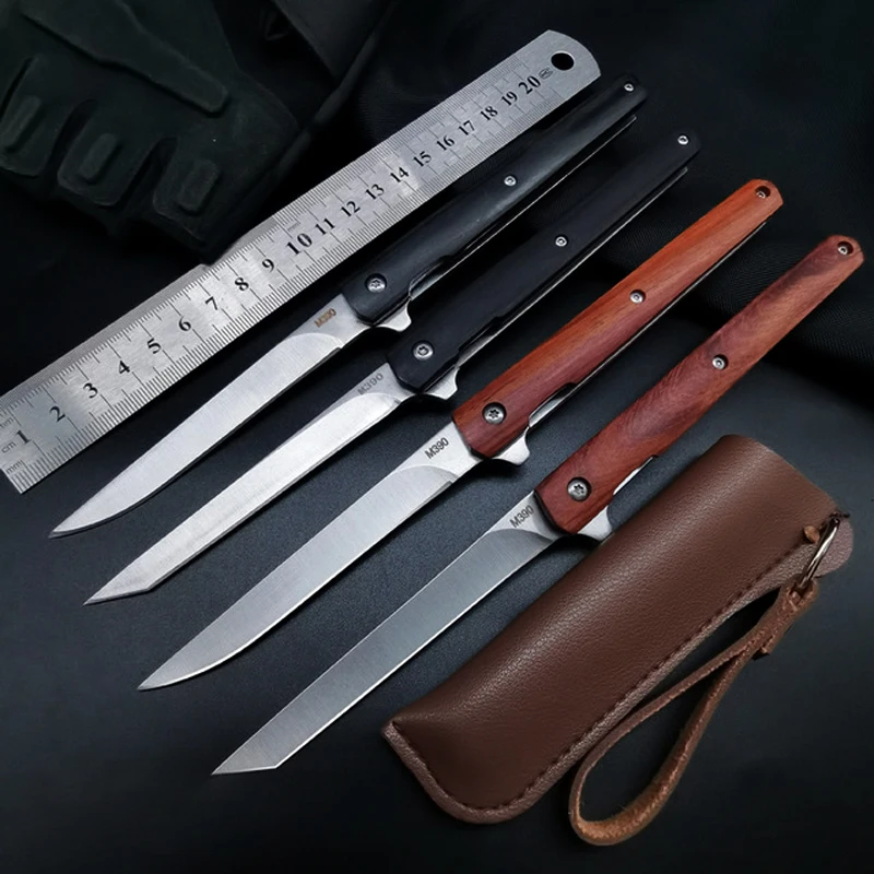 

M390 Practical Portable High Hardness Folding Knife Pocket Knife Multifunctional Outdoor Tool Knives Stainless Steel Fruit Knife