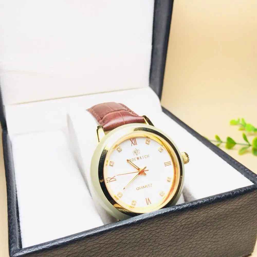 

UNIQUE NEW BRAND LUXURY LOVERS JADE WRISTWATCH MEN'S QUARTZ TOP WATCH COUPLE FASHION POPULAR CARNIVAL BUSINESS WOMAN WATCH