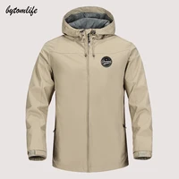 2021 european character element autumn winter sailing hiking outdoor hooded windproof jacket men top quality soft asian size