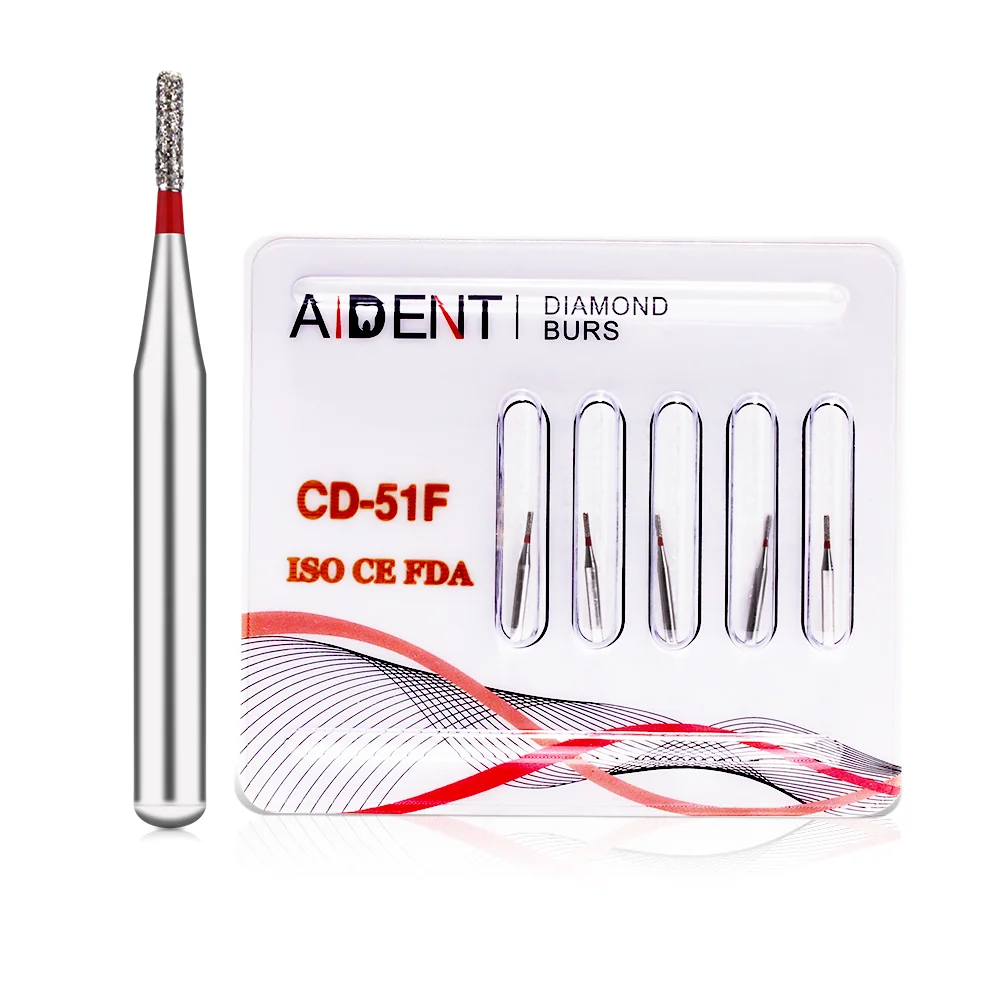 

5 pcs dental high speed diamond burs teeth polishing tools FG burs for Child CD-51F