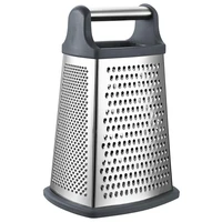 spring chef professional box grater stainless steel with 4 sides best for parmesan cheese