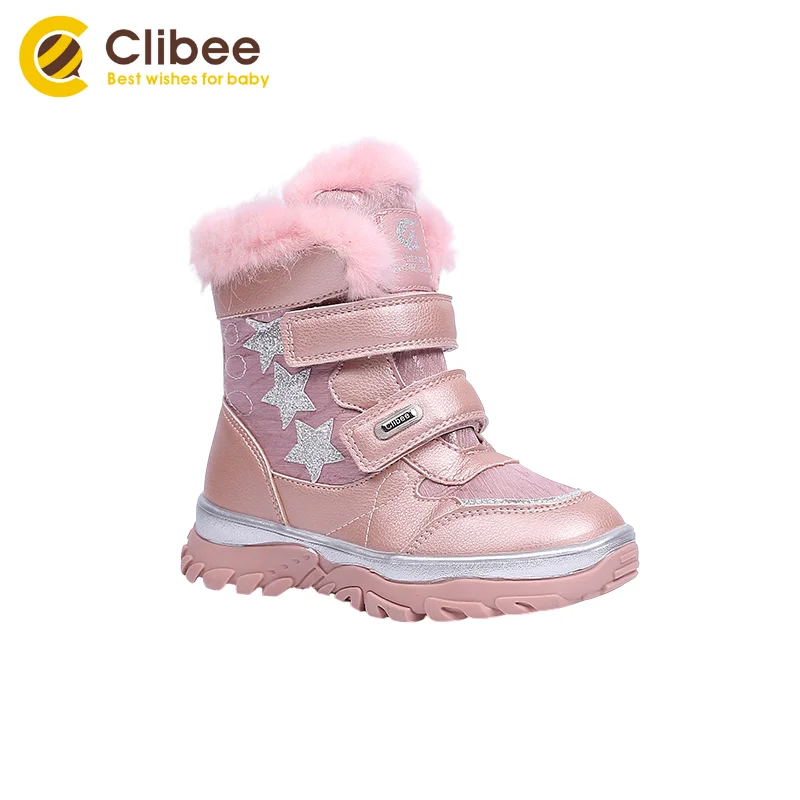 Зимние ботинки для девочек CLIBEE из искусственной кожи на осень и зиму Детские