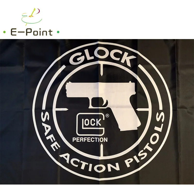 Glock Gun флаг 3 фута * 5 футов (90*150 см) размер рождественские украшения для дома