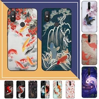 chinese koi fishes phone case for redmi note 8 7 9 4 6 pro max t x 5a 3 10 lite pro