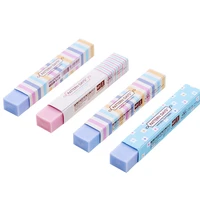 1pcs new creative stationery supplies kawaii cartoon pencil erasers for office school kids prize writing drawing student gift