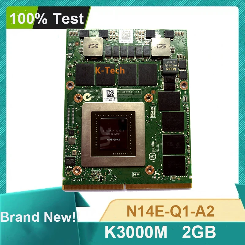 Фирменная Новинка K3000M K 3000M Видео VGA Графическая карта CN-0TW63C TW63C 2 Гб N14E-Q1-A2 для