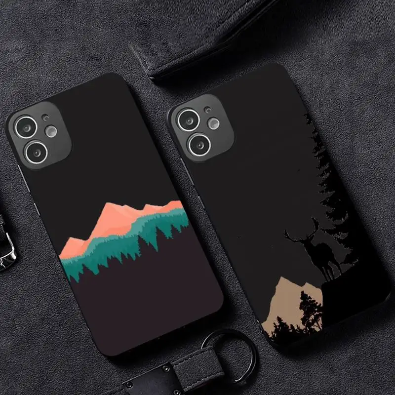 

Hand Painted Landscape Phone Case for iPhone 12 11 mini pro XS MAX XR 8 7 6 6S Plus X 5S SE 2020