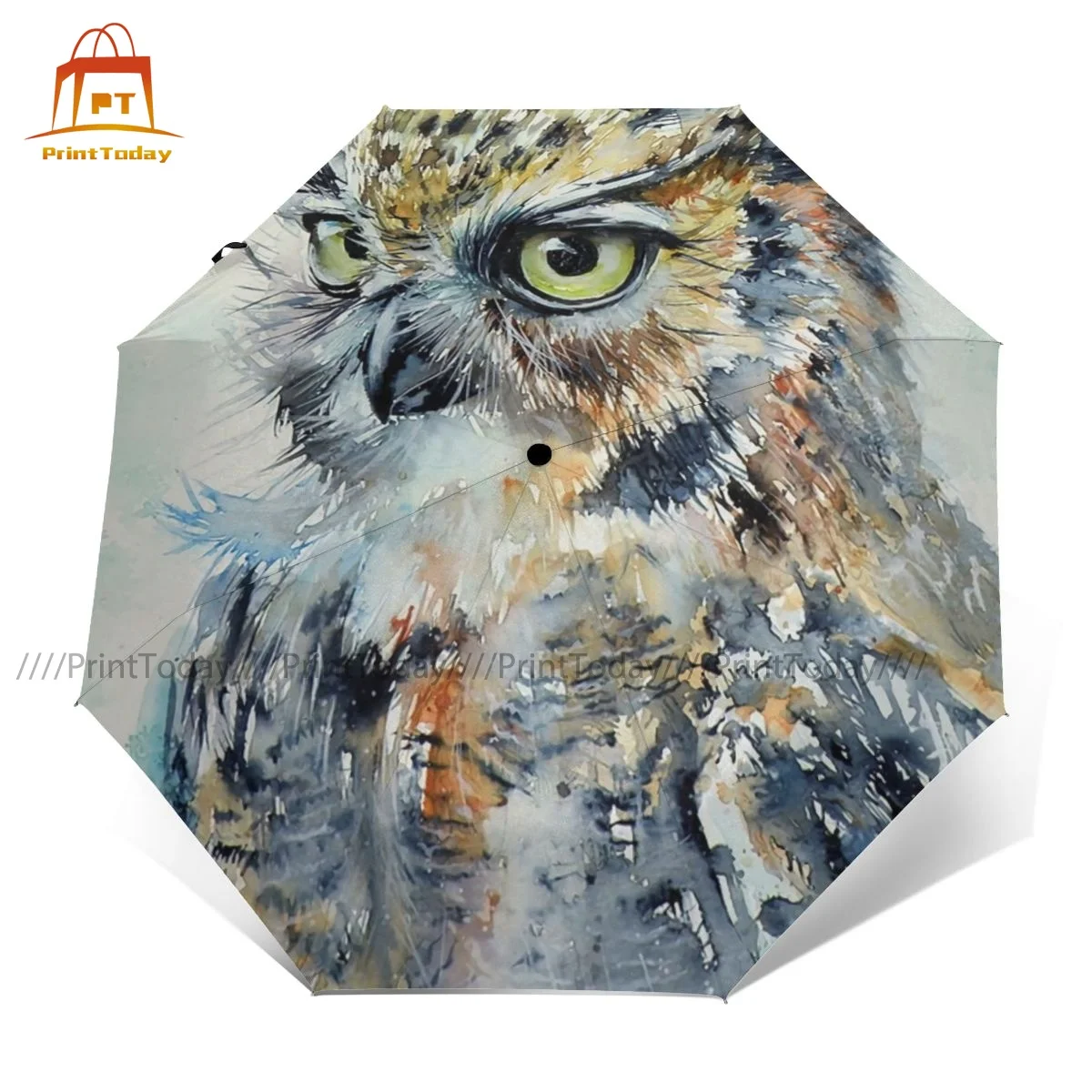 Зонт Сова автомобильный Ветрозащитный уникальный художественный Рюкзак