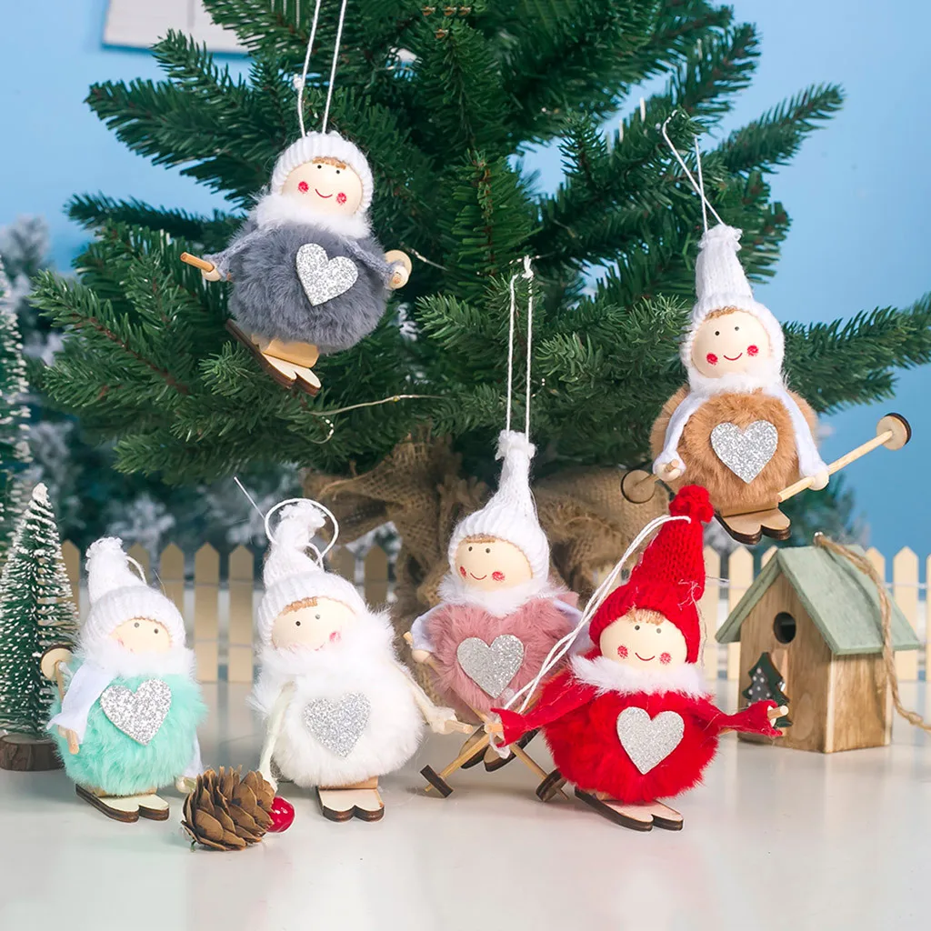 Рождественские поделки елочные украшения подвесные на платье рождественские