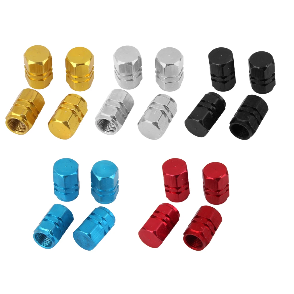 

4 Pieces Car Auto Motorcycles Aluminum Tire Wheel Rims Stem Air Valve Caps