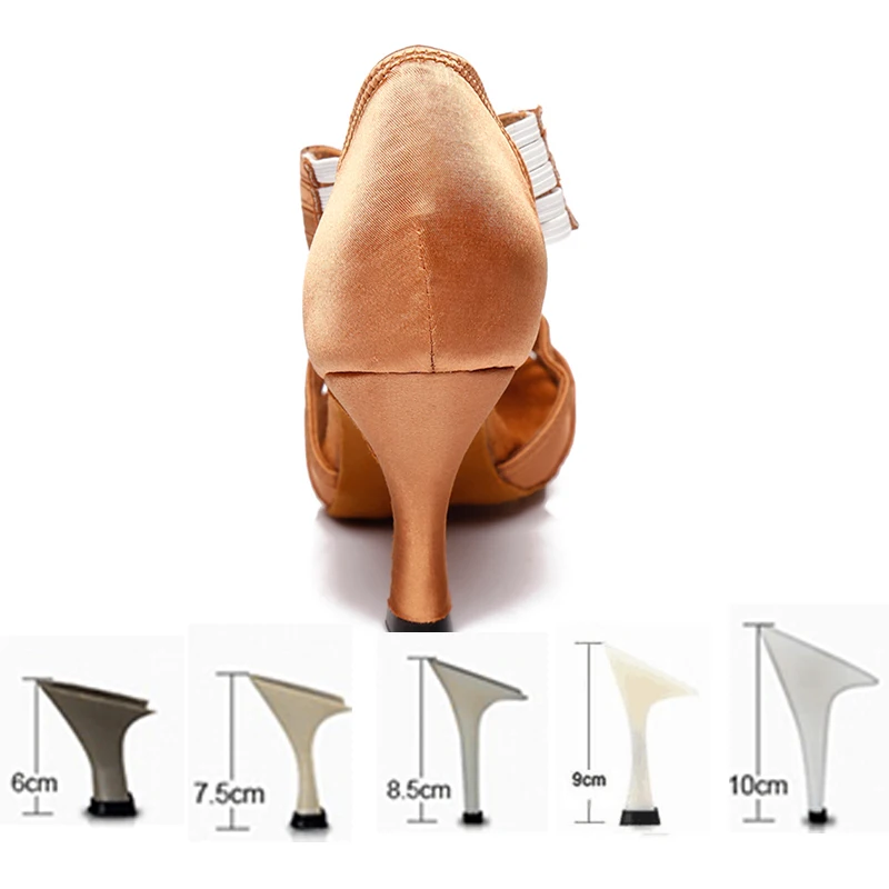 Женские атласные туфли для джаза сальсы латиноамериканских танцев 6 10 см|Обувь