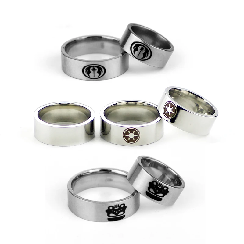 Punk Style Star Wars Rings Movie Rock Mid Ring Stainless Steel Jewelry For Men Party Gift |