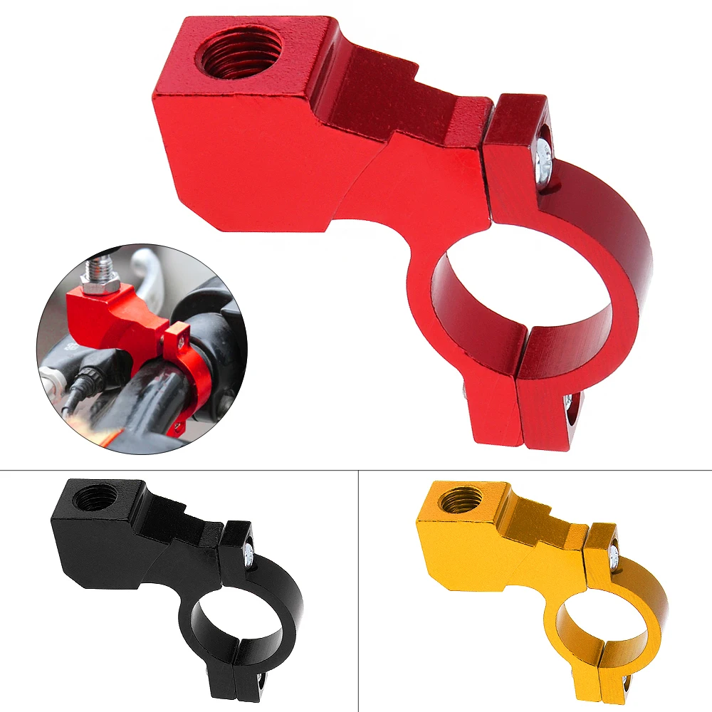 

Universal Motorcycle ATV Rear View Mount Adapter Holder Clamp Screw CNC Aluminum 22mm Handlebar