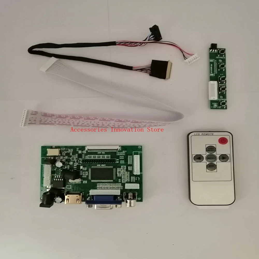 Новый комплект для монитора Φ HDMI + VGA 2AV плата драйвера контроллера 1366x768 40Pins ЖК