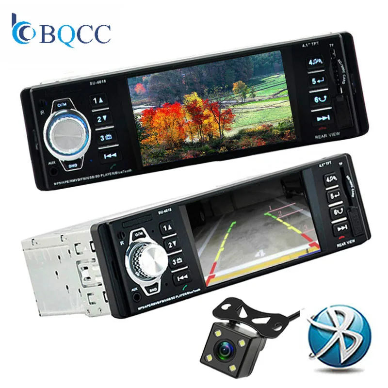 1 Din автомобильное радио Bluetooth 4 &quotс 4LED камерой MP4/MP3/MP5 плеер стерео Поддержка TFT SD USB