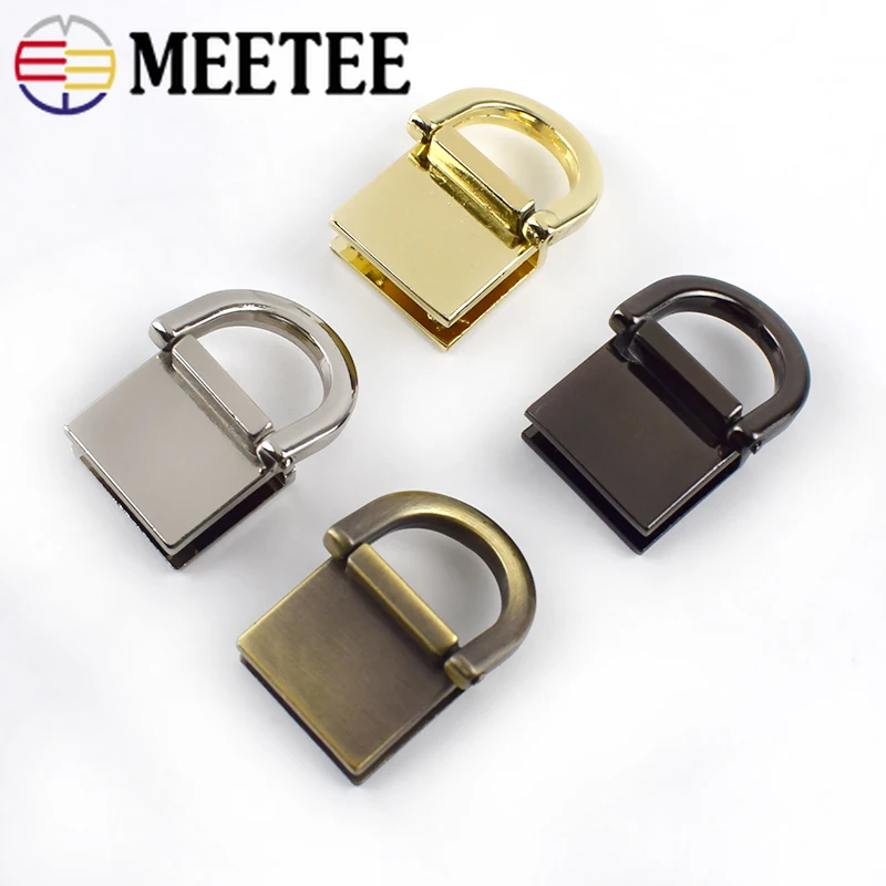 5/10 шт. Meetee сумка боковая вешалка сумки из натуральной кожи петля ремня пряжки