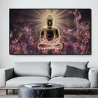 Абстрактная живопись статуя Будды холст картины HD Будда постеры с мотивами буддизма и принты настенные картины для Гостиная домашний декор