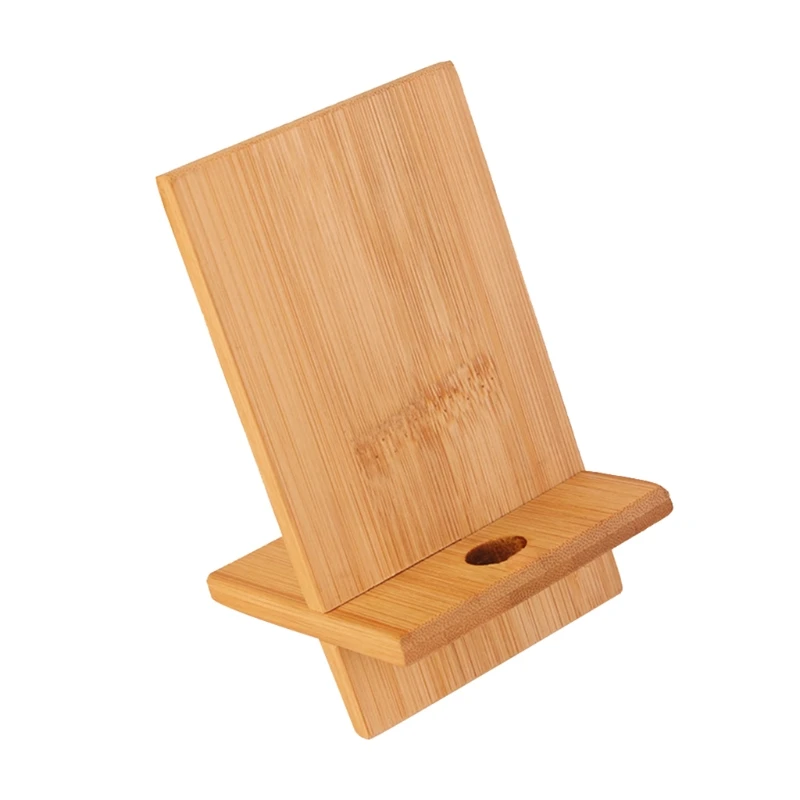 

U50D Bamboo Universal Mobile Phone Stand Mount Stand Desktop Tablet Stand Smartphone for All Mobile Phones With Charging Hole