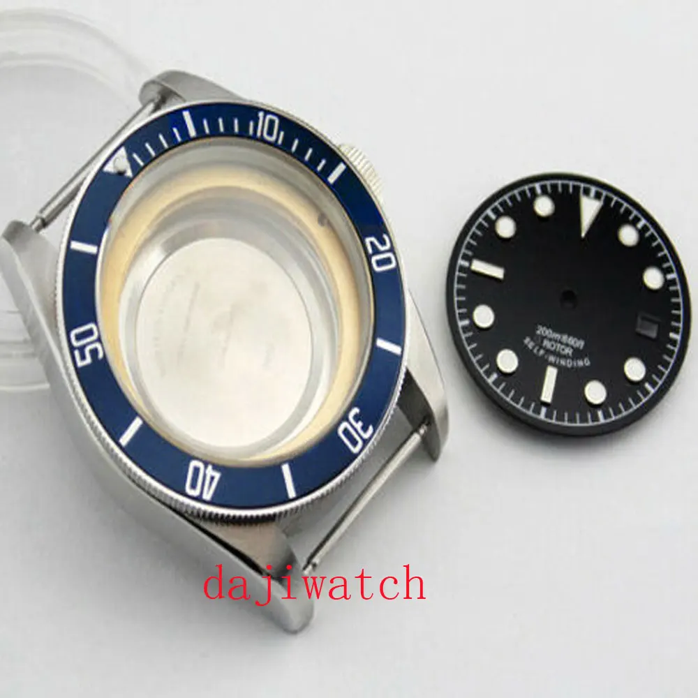 Чехол для часов с сапфировым стеклом 41 мм и циферблат подходит Miyota 8205/8215 eta 2836 mingzhu