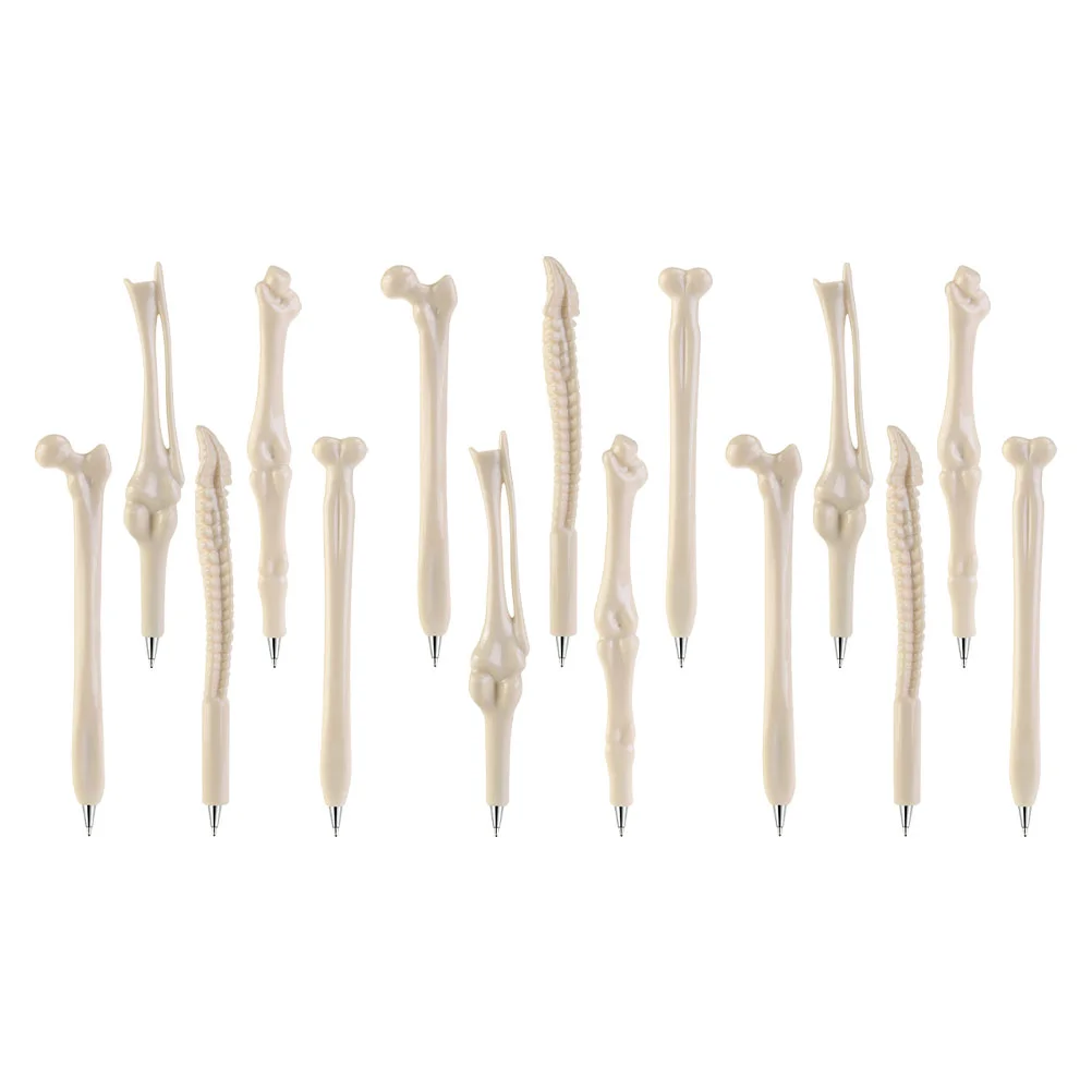 

1 Set 15Pcs 0.7mm Creative Bone Shape Ball-point Pens Party Supplies