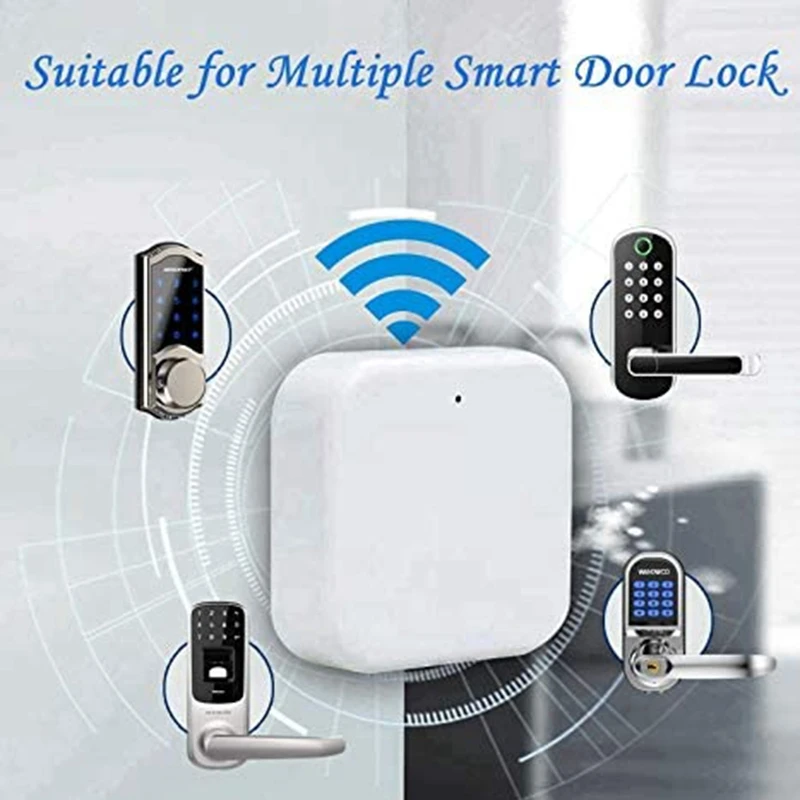 Bluetooth Wifi шлюз отпечатков пальцев пароль умный электронный дверной замок Домашний