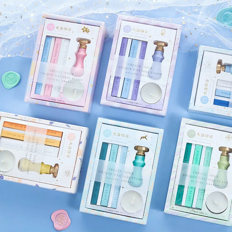 Набор игрушек для детей милый Макрон цветная огненная краска сургучная печать