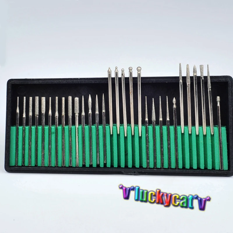 30 шт. стоматологических алмазных боров (мукомолы Зубные сверла ювелиров