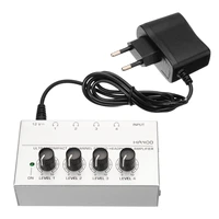 new ha400 ultra compact 4 channel headphone audio stereo amp microamp amplifier eu adapter audio interface dac amp