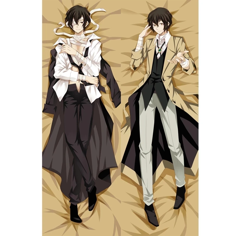 

Bungo Stray Dogs Dazai Osamu Anime Cosplay Costumes Double Sided Dakimakura Hugging Body Pillow Case Home Bedding Pillow Cover