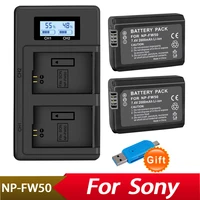 palo np fw50 np fw50 camera battery lcd usb dual charger for sony alpha a6500 a6300 a6000 a5000 a3000 nex 3 a7r a7s nex 7