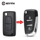 Чехол для автомобильного ключа KEYYOU CE0523 23 BT для Peugeot 306 407 807 Partner для Citroen C2 C4 C5 C6 C8 Berlingo; Picasso Filp