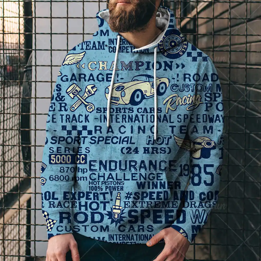 

Мужская толстовка с капюшоном, с круглым вырезом