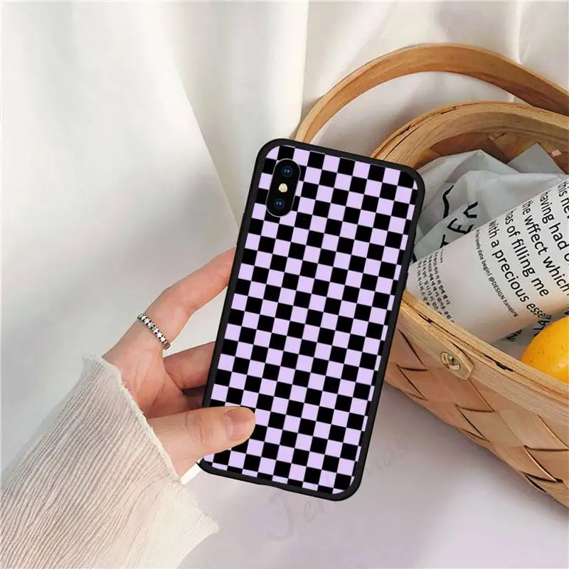 

checkered sunflower pattern Phone Case for iPhone 11 12 mini pro XS MAX 8 7 6 6S Plus X 5S SE 2020 XR