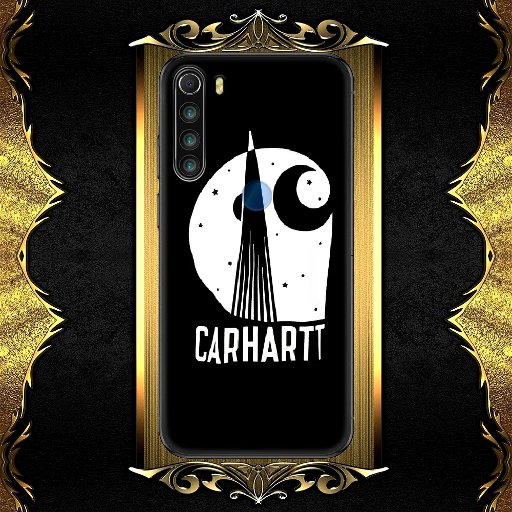 

Carhartts Brand Phone Case Cover Hull For XIAOMI Redmi 8 9 9C Note 6 7 8 9 9S K20 K30 K40 Pro Plus black Bumper 3D Back Painting