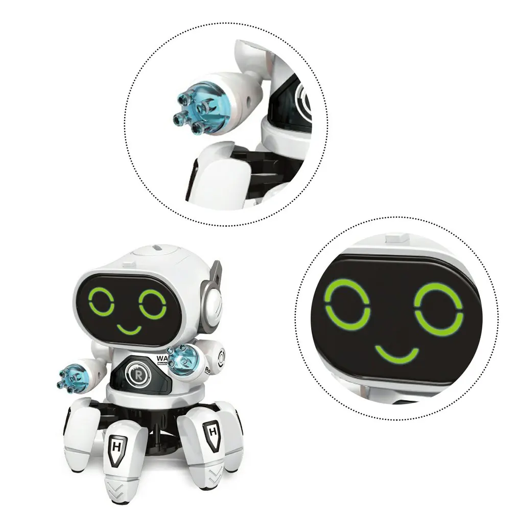

Electric Dancing Hexapod Steel Robot Light Music Multifunctional Robot Toy Children Boy Girl Toy Birthday Gift