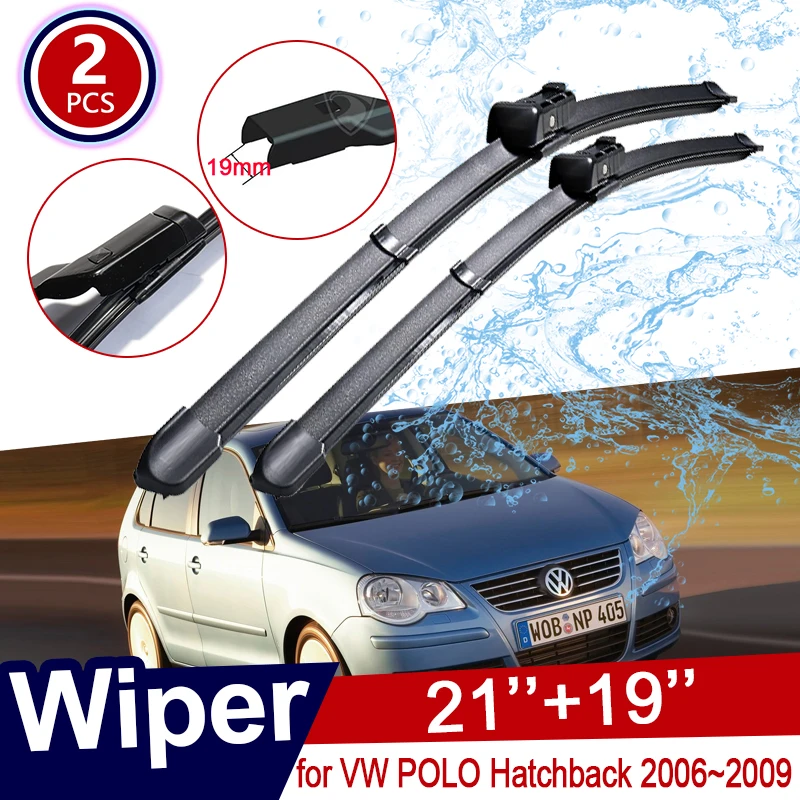 Щетка стеклоочистителя для Volkswagen VW POLO Hatchback MK4 2006 ~ 2009 9N3 наклейки 2007 2008 | Автомобили
