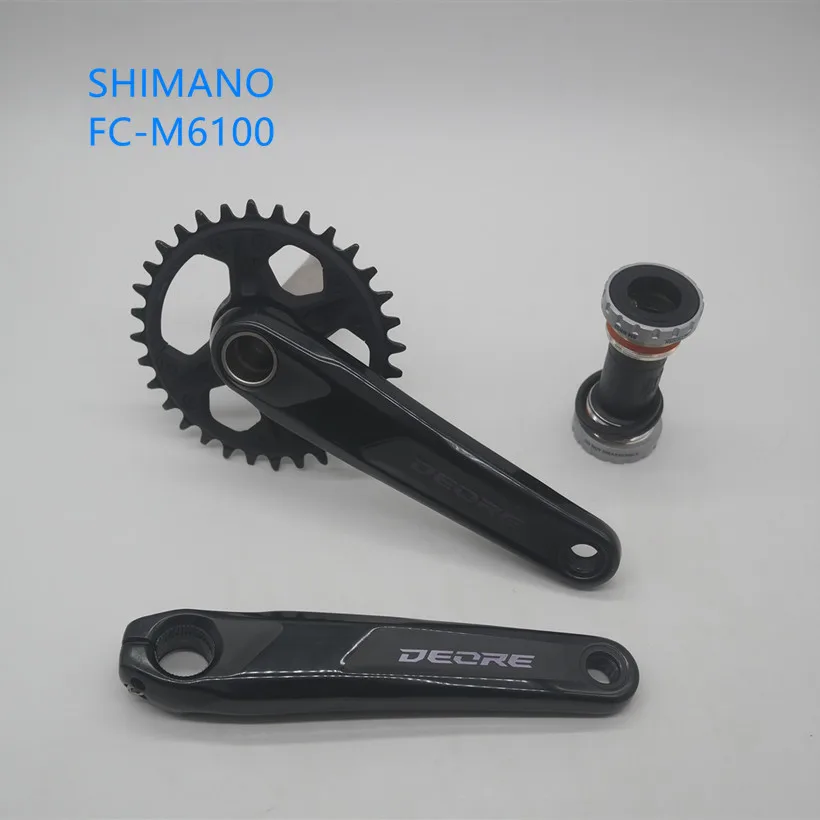 Шатун SHIMANO DEORE M6100 для горного велосипеда 1x12 Скоростей 12S 30T 32T 170 175 мм | Спорт и