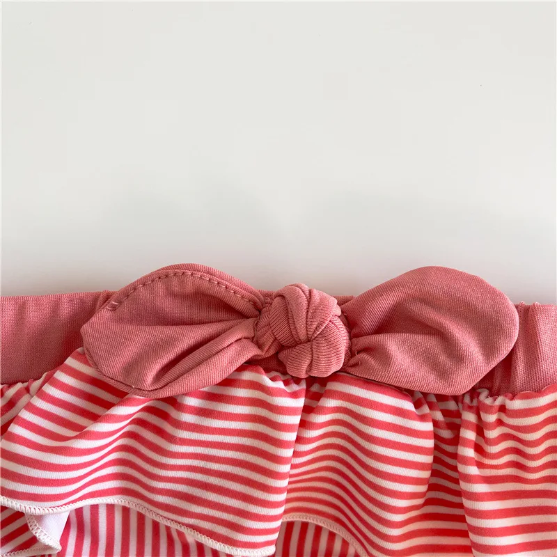 

MILANCEL Summer Baby Swimming Suits Infant Girls Swimwear Camisole Tops And Bloomer 2 Pcs Bath Suit