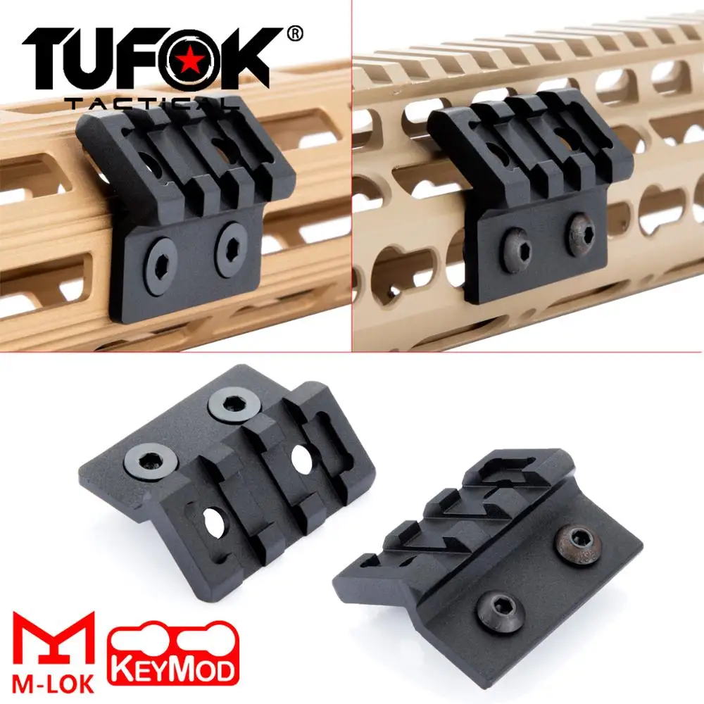 Tufok M-Lok Keymod смещение M300 M600 разведка светильник крепление MLok Оптика прицел