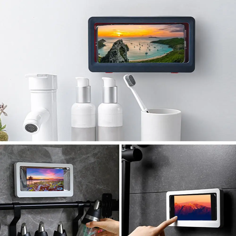 Настенный водонепроницаемый чехол для телефона держатель ванной комнаты