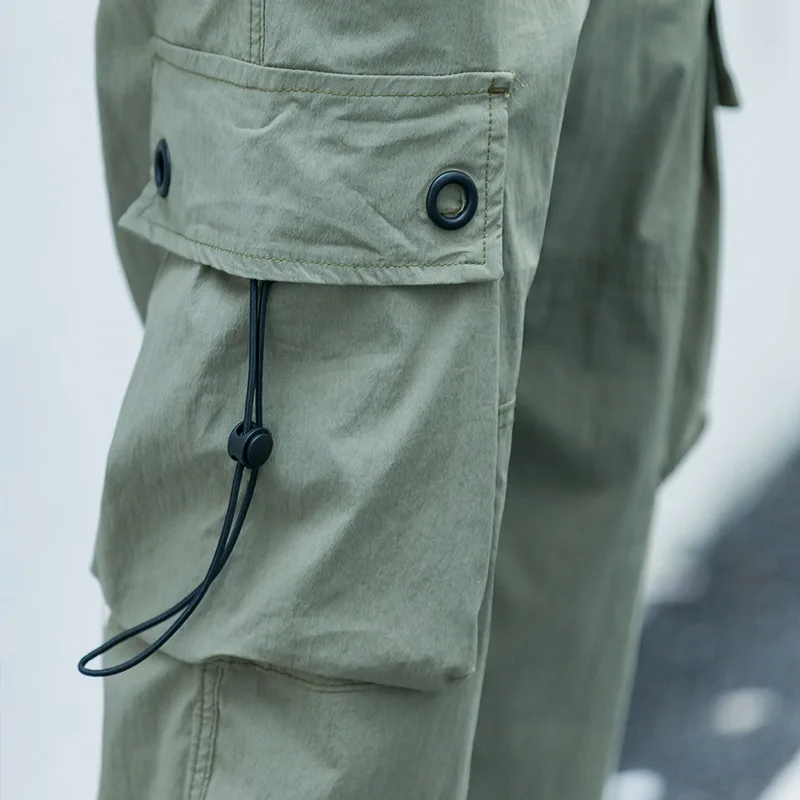 Брюки-карго мужские с несколькими карманами уличная одежда свободные джоггеры