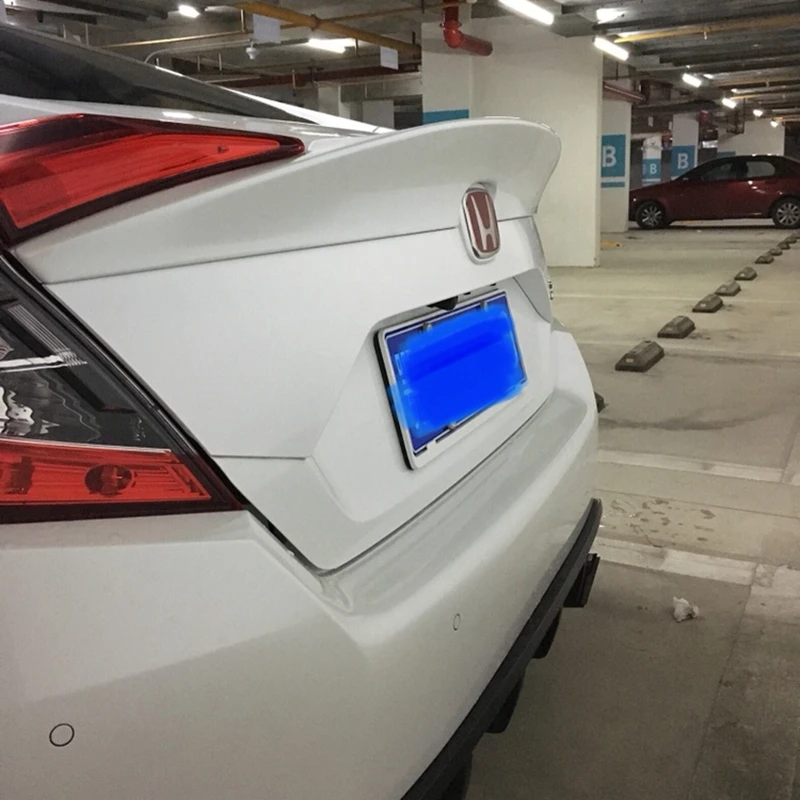 ABS краска для заднего крыла автомобиля задний багажник Honda Civic 2016 2017 2018|trunk lip spoiler|car