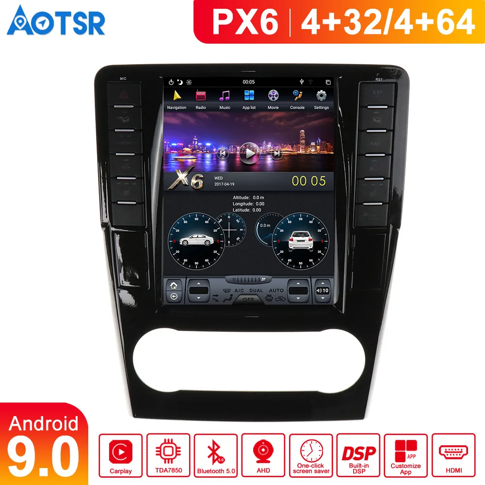 Android 9 64G вертикальный экран Автомобильный GPS навигатор для Mercedes Benz ML W164 W300 ML350 ML450