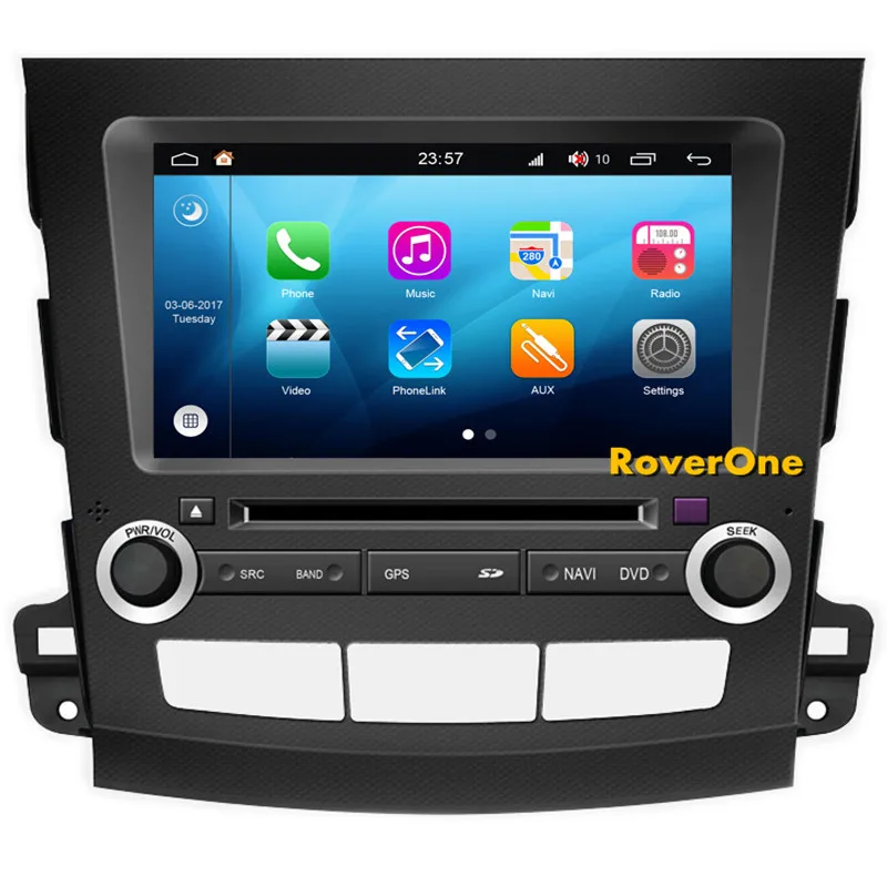 Автомобильный мультимедийный плеер RoverOne S200 Android 8 0 для Mitsubishi Outlander XL EX Авторадио DVD