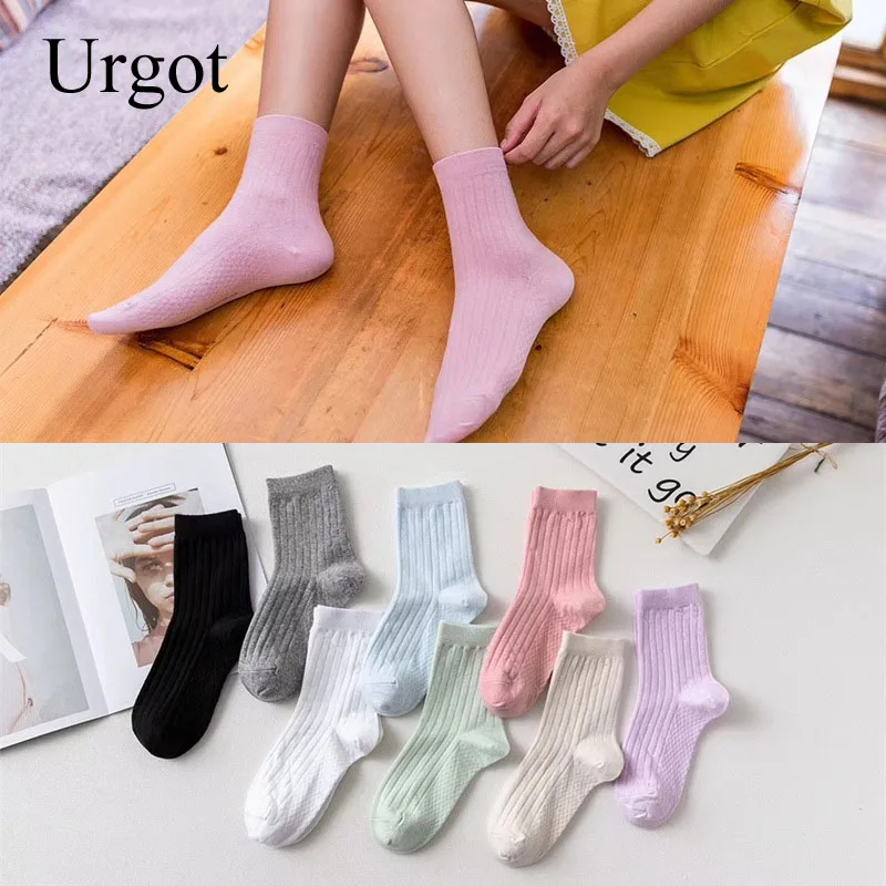 

Носки женские короткие из чесаного хлопка, 5 пар