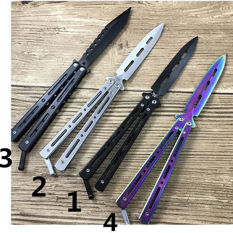Тренировочный нож-бабочка Модный тренировочный учебный клинок из нержавеющей