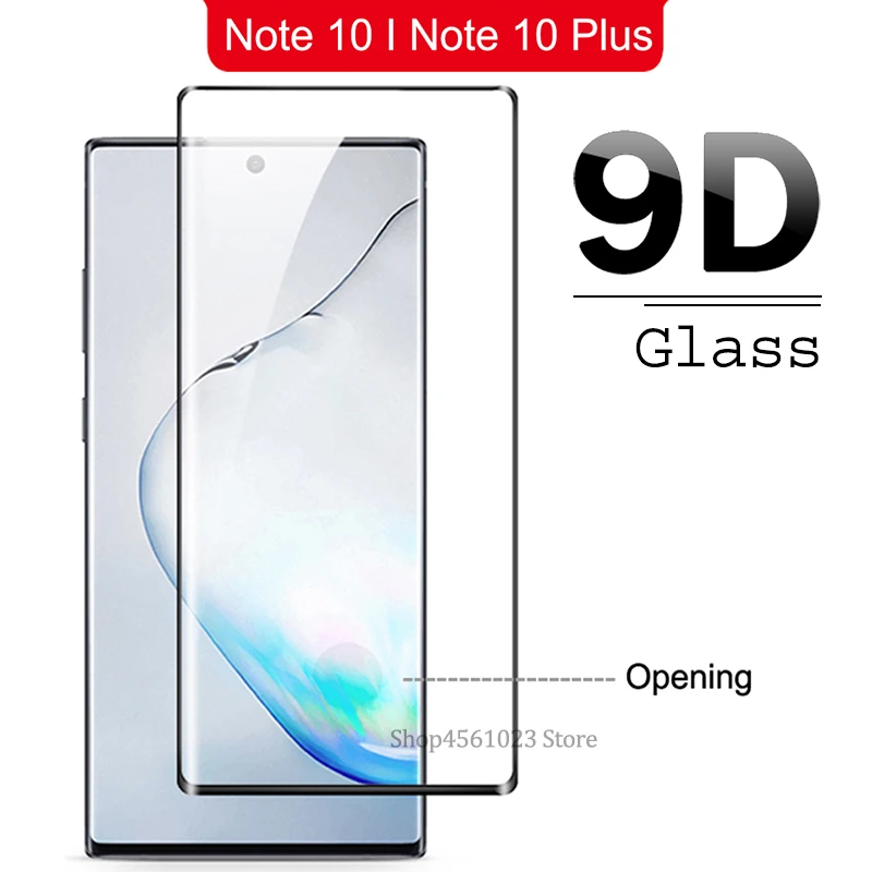 9D стекло для Samsung Galaxy Note 10 Pro + закаленное защитное Защита экрана Por|Защитные стёкла